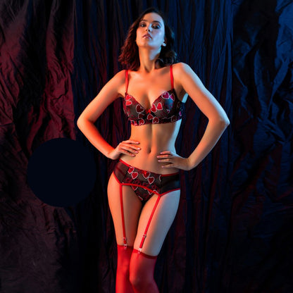 Секси дантелен комплект A-6412