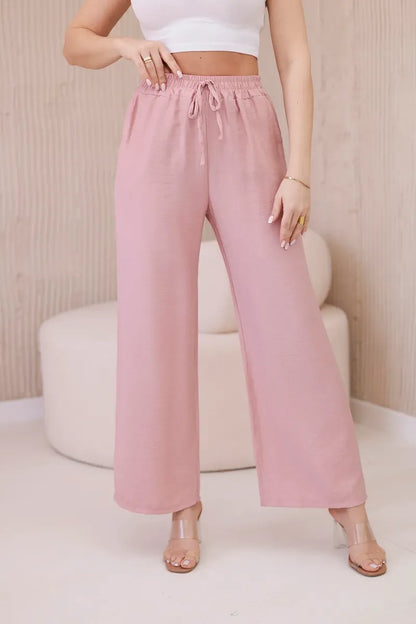 Широк прав панталон от вискоза 6695R