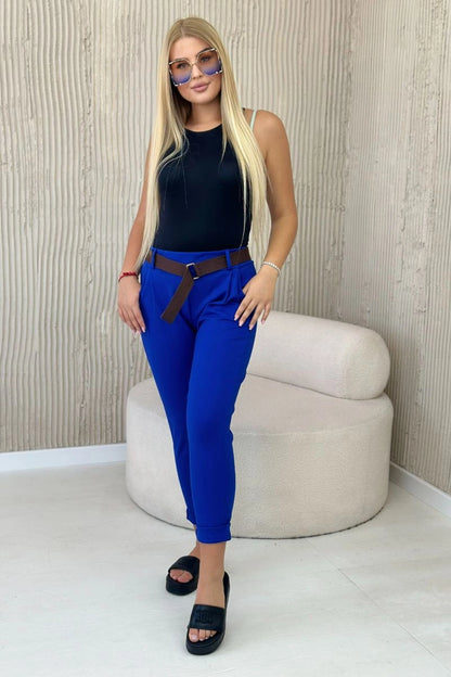 Зимен панталон с колан Punto Milano 6773E