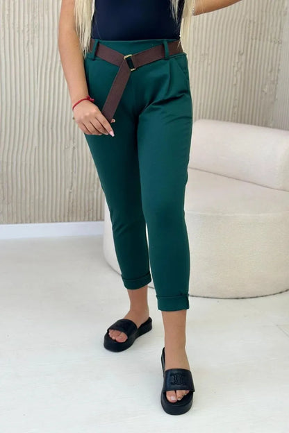 Зимен панталон с колан Punto Milano 6773E