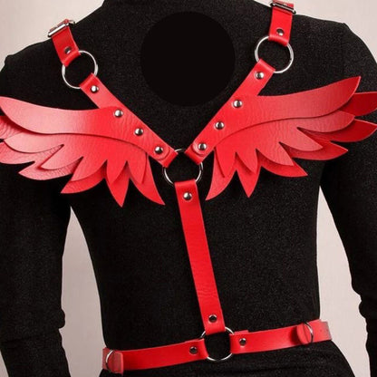 Черен харнес с крила AA-700893