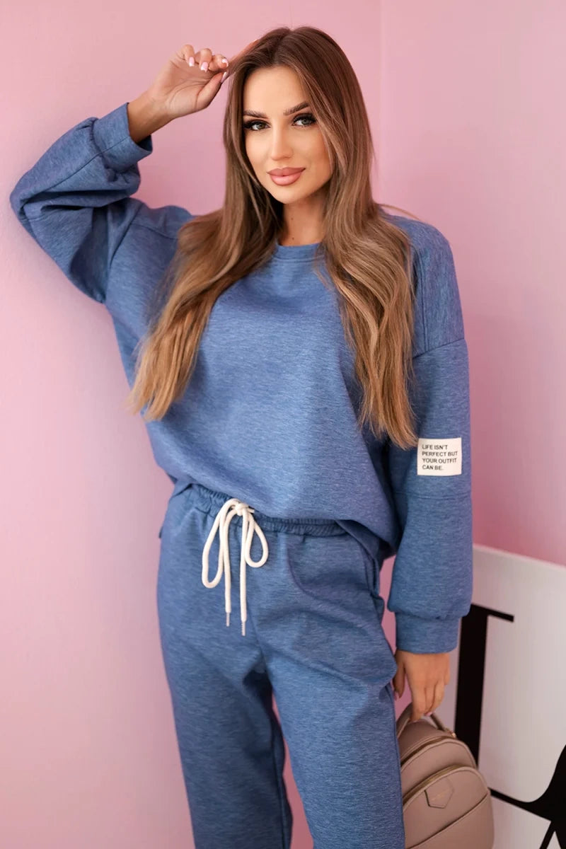 Комплект суитчер с панталон от вискоза 7065P