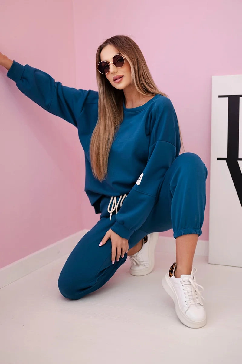 Комплект суитчер с панталон от вискоза 7065P