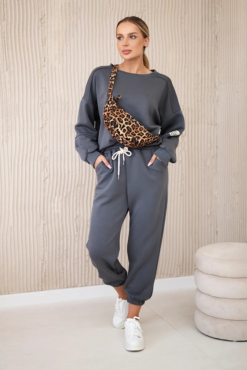 Комплект суитчер с панталон от вискоза 7065P