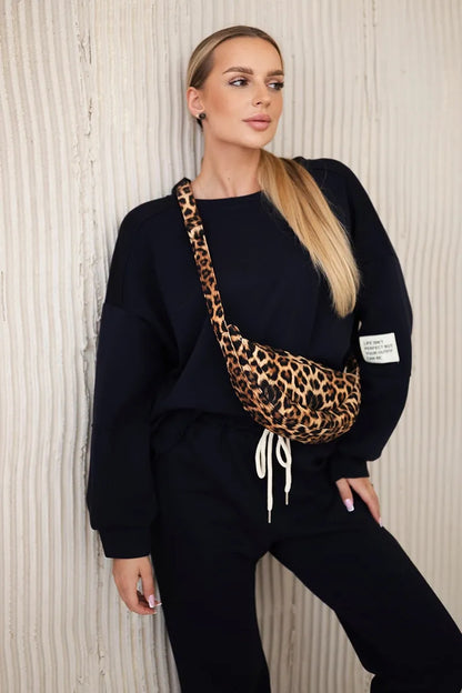 Комплект суитчер с панталон от вискоза 7065P