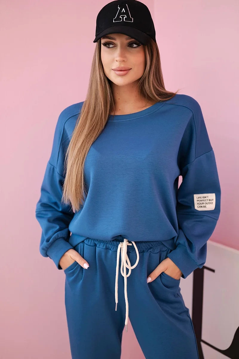 Комплект суитчер с панталон от вискоза 7065P