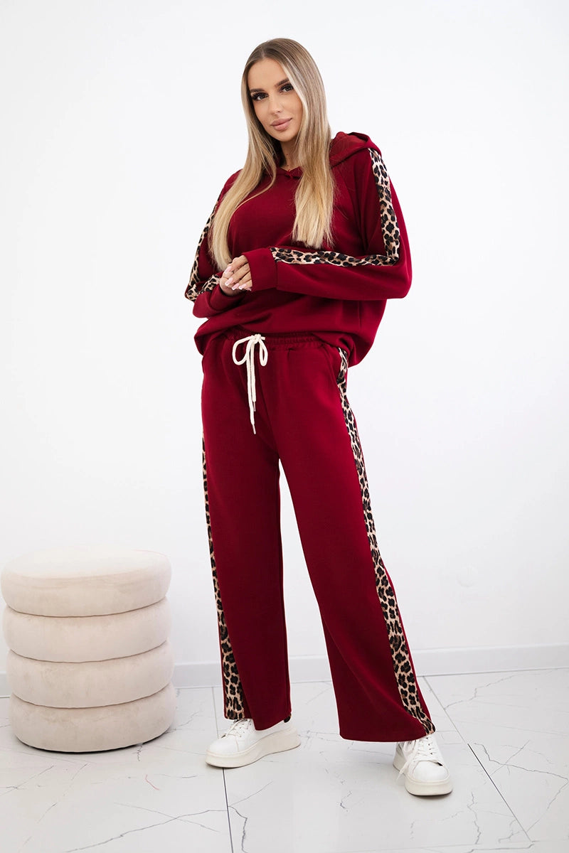 Комплект от вискоза с леопардово райе 7115