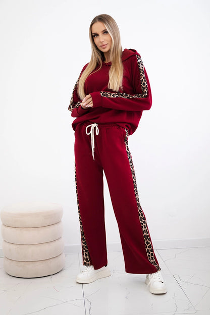 Комплект от вискоза с леопардово райе 7115