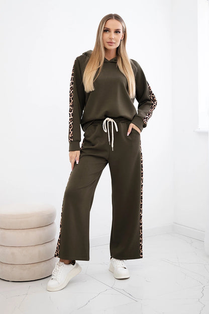 Комплект от вискоза с леопардово райе 7115