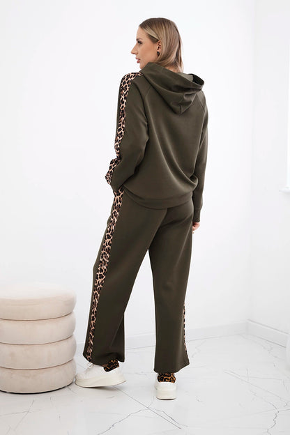 Комплект от вискоза с леопардово райе 7115