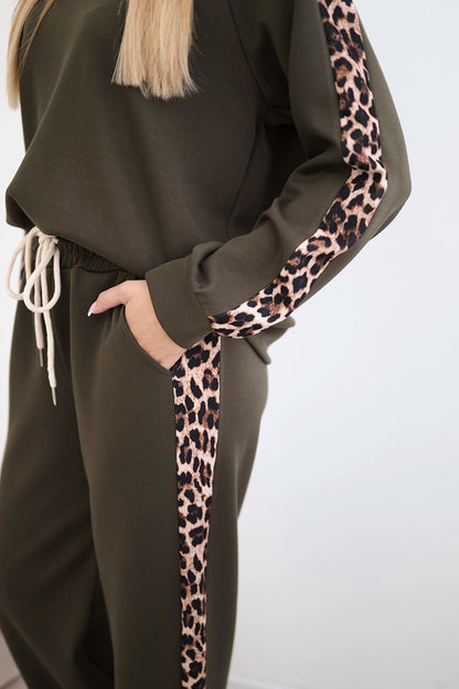 Комплект от вискоза с леопардово райе 7115