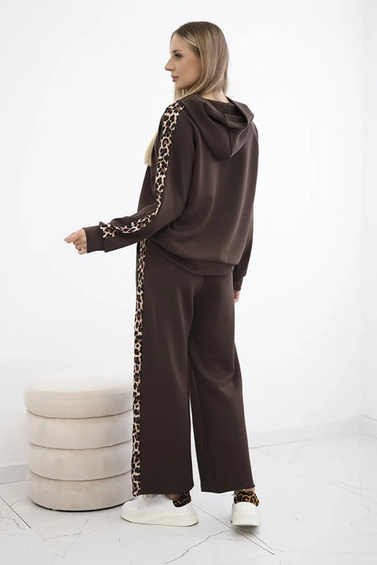 Комплект от вискоза с леопардово райе 7115