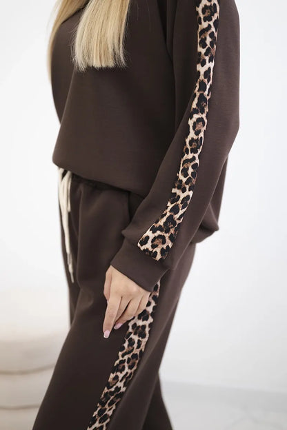 Комплект от вискоза с леопардово райе 7115