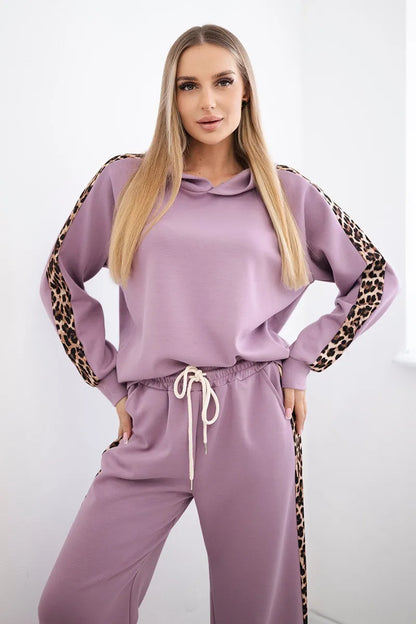 Комплект от вискоза с леопардово райе 7115