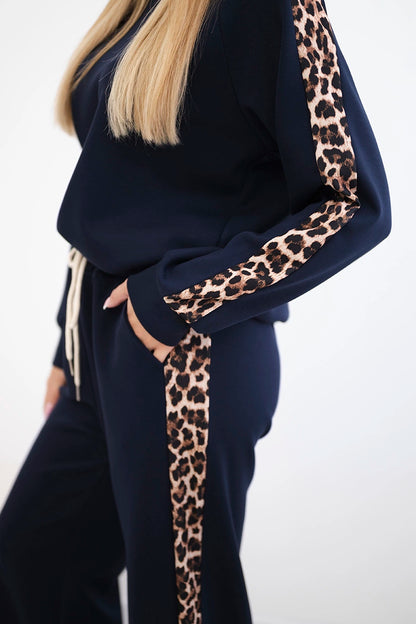 Комплект от вискоза с леопардово райе 7115