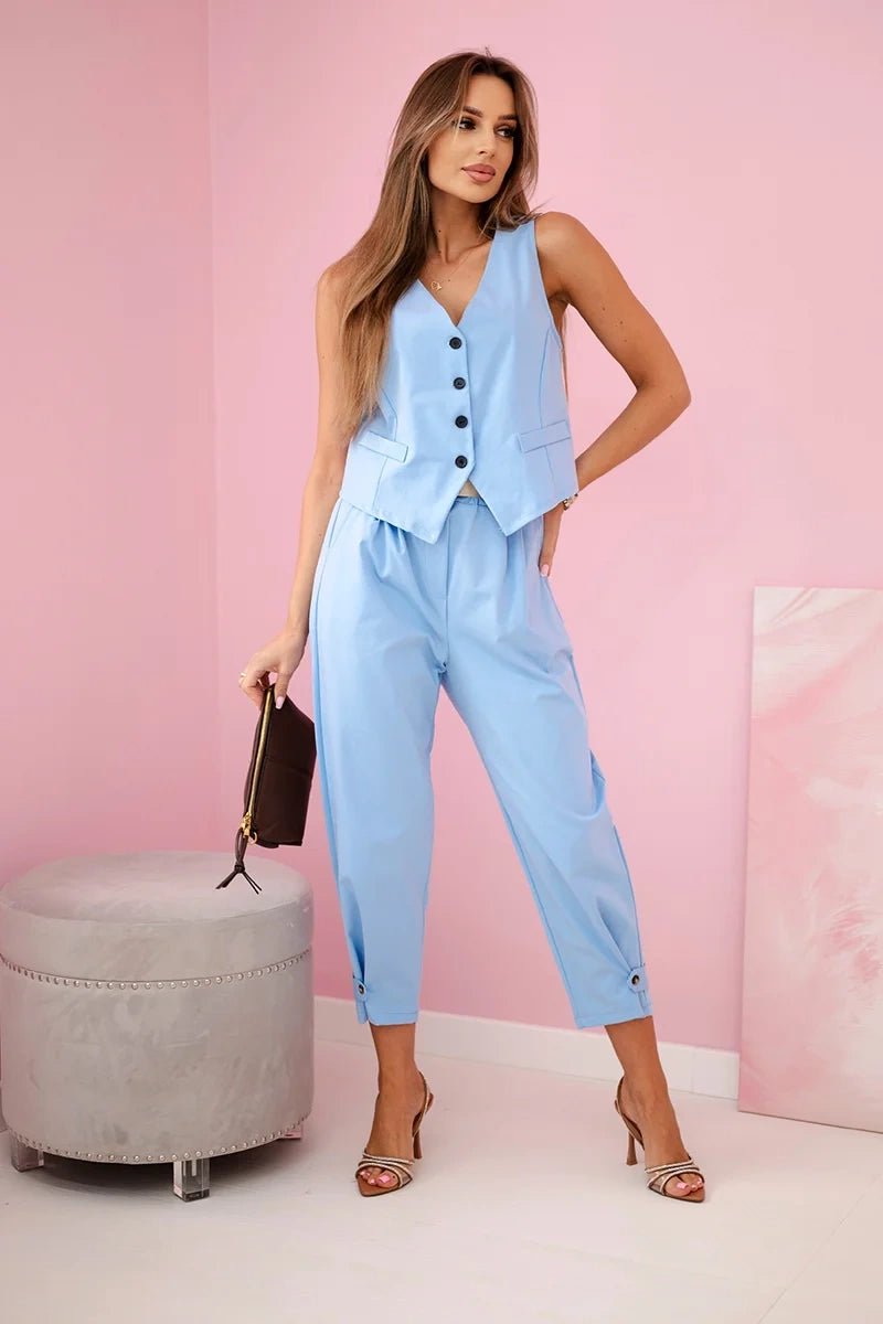 Комплект жилетка с панталон 7135