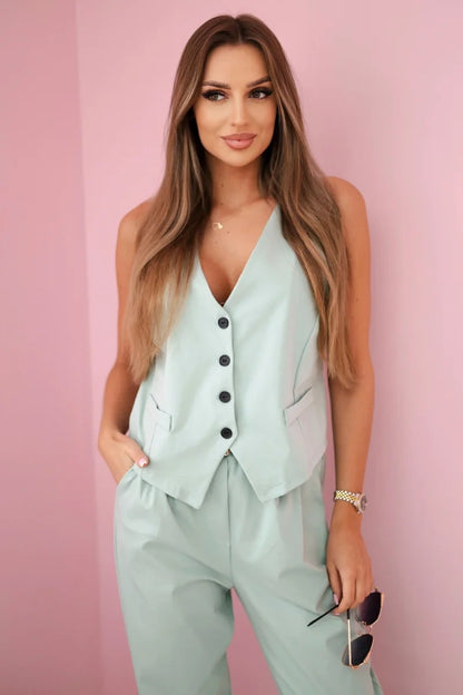 Комплект жилетка с панталон 7135