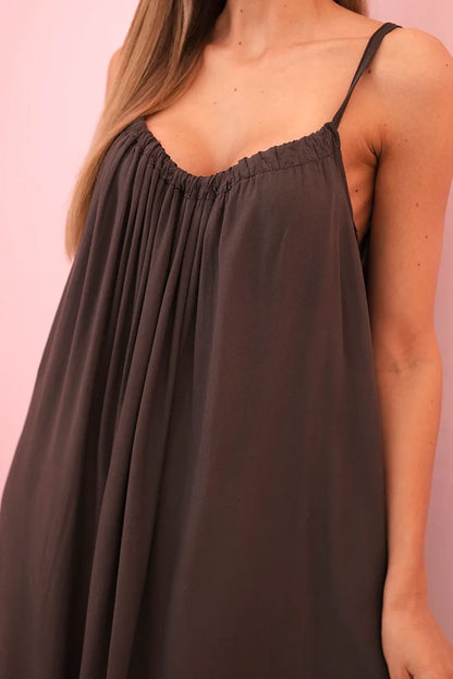 Рокля от вискоза с тънки презрамки 81541