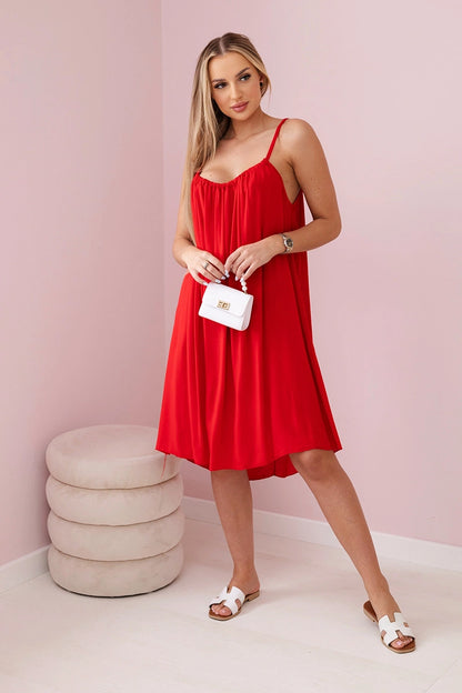 Рокля от вискоза с тънки презрамки 81541