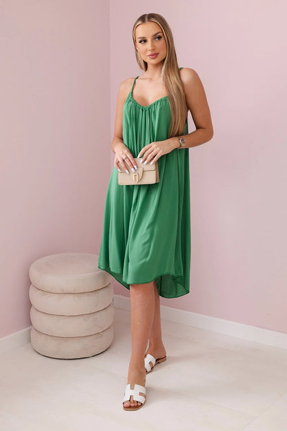 Рокля от вискоза с тънки презрамки 81541