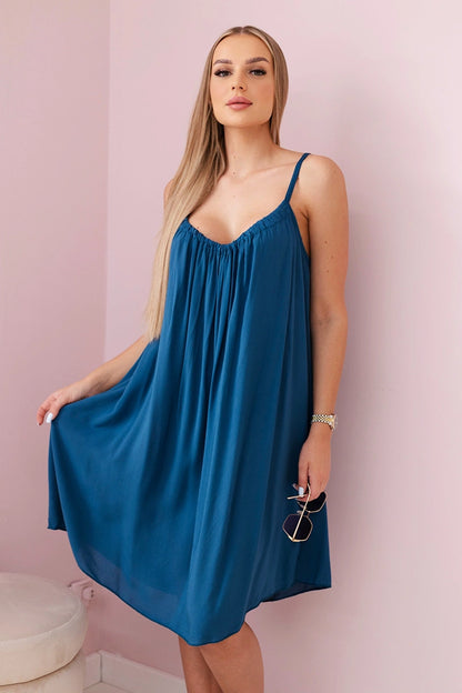Рокля от вискоза с тънки презрамки 81541