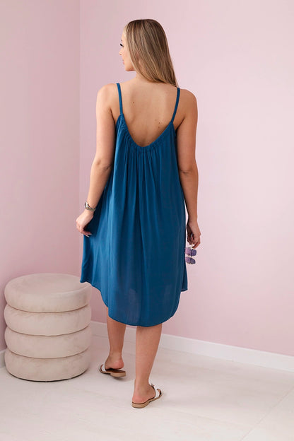 Рокля от вискоза с тънки презрамки 81541