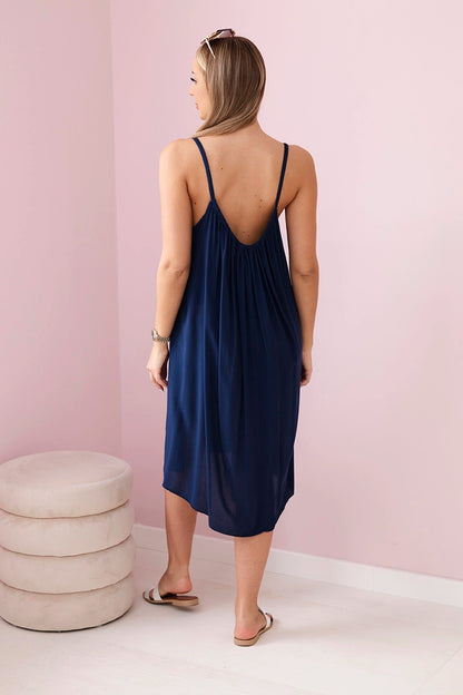 Рокля от вискоза с тънки презрамки 81541