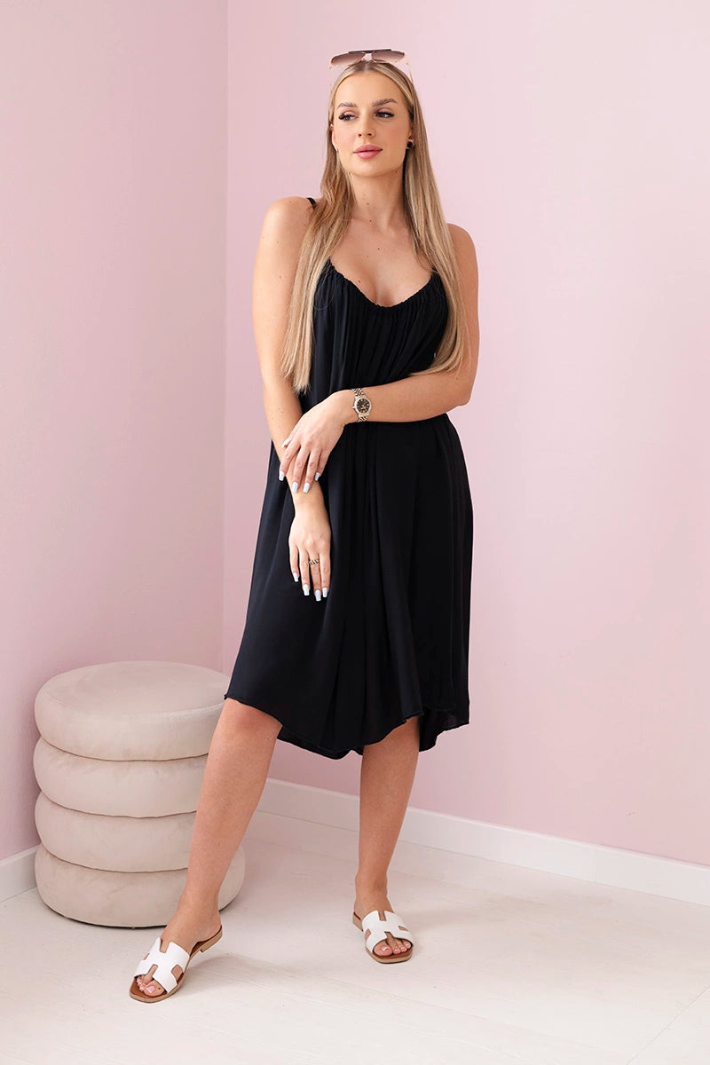 Рокля от вискоза с тънки презрамки 81541