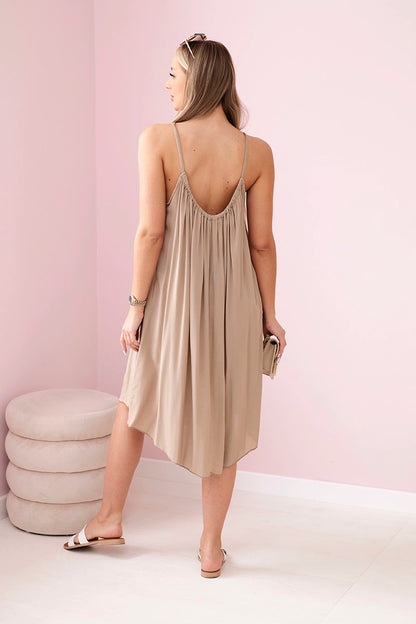 Рокля от вискоза с тънки презрамки 81541