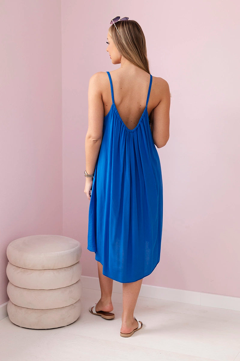 Рокля от вискоза с тънки презрамки 81541