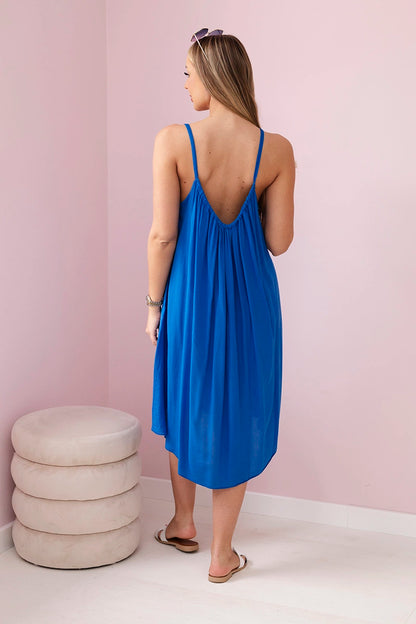 Рокля от вискоза с тънки презрамки 81541