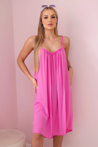 Рокля от вискоза с тънки презрамки 81541