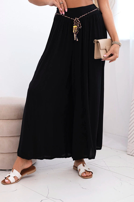 Дамски широк вискозен панталон 81733