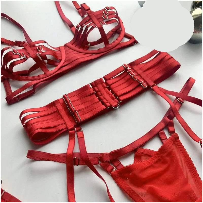 Ластичен харнес с жартиери и прашки NL-8500