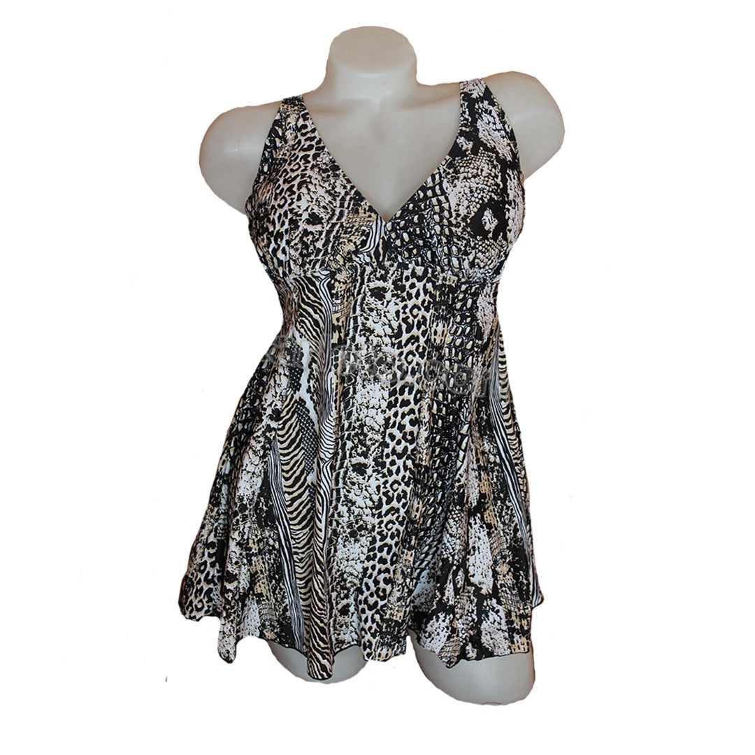 Бански тип танкини с дълбока бикина 86009