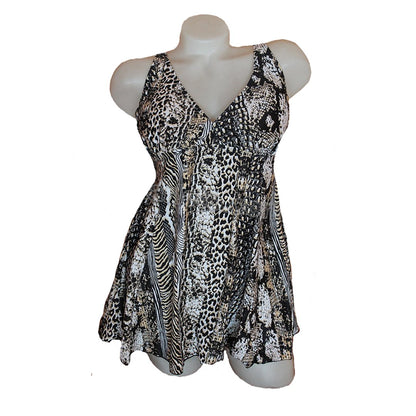 Бански тип танкини с дълбока бикина 86009