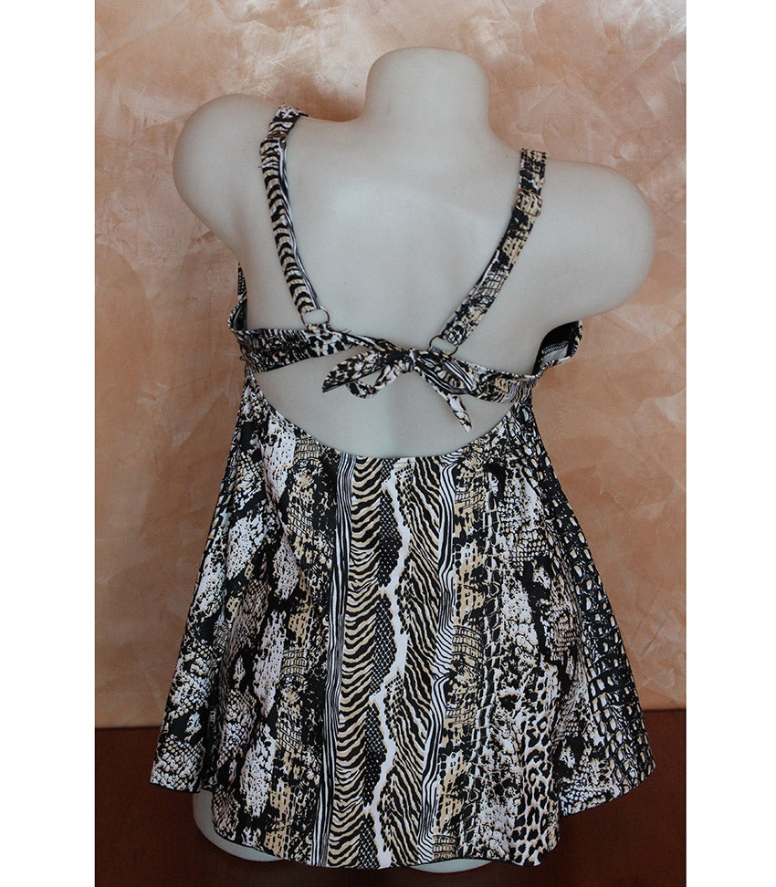 Бански тип танкини с дълбока бикина 86009