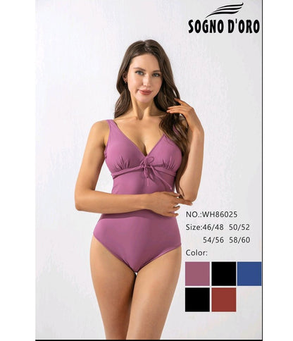 Цял бански с остро деколте 86025