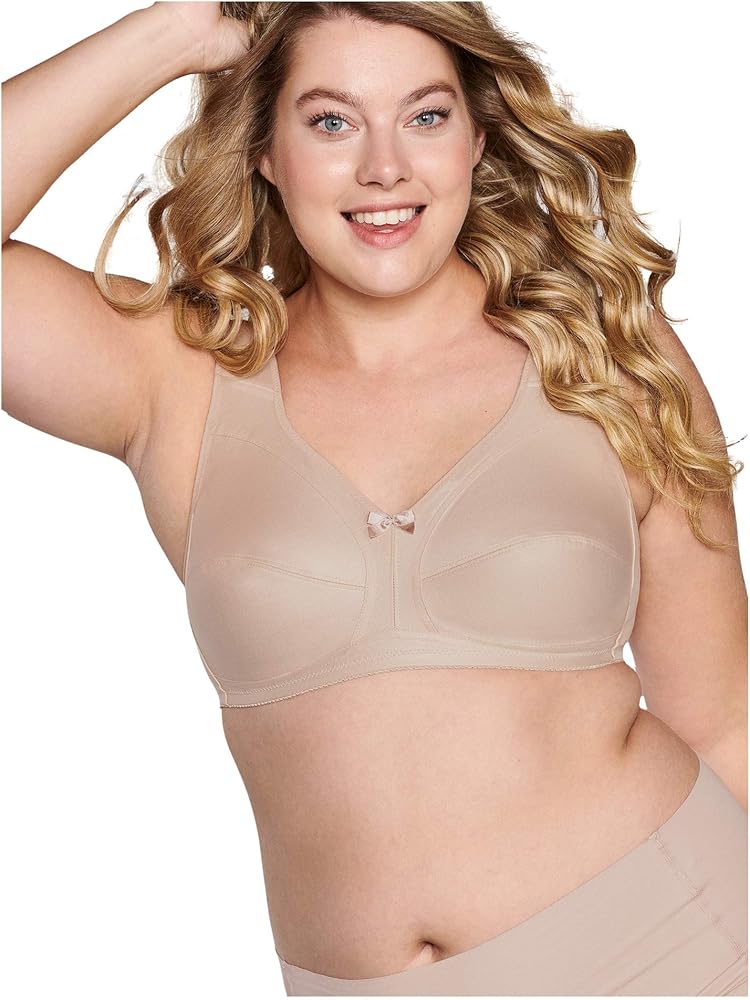 Сутиен с меки чаши без банели NATURANA 86136-телесен