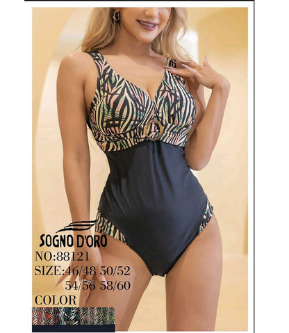 Цял бански с остро деколте 88121