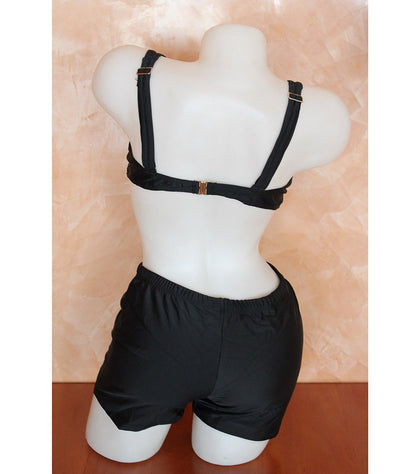 Дамски бански с горнище с меки чаши и боксер 88156