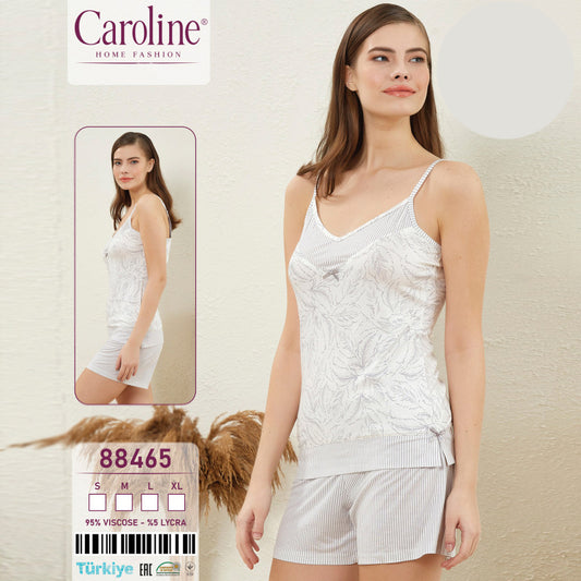 Пижама от корсаж с тънки презрамки и шорти 88465