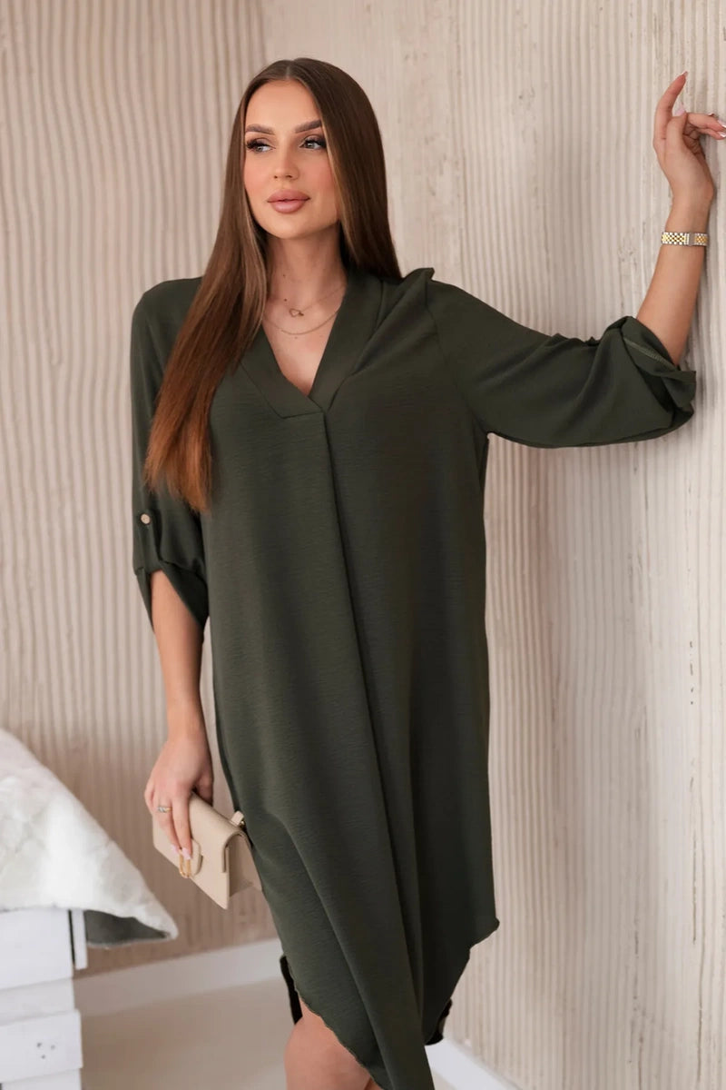 Рокля с V-образно деколте ART88536