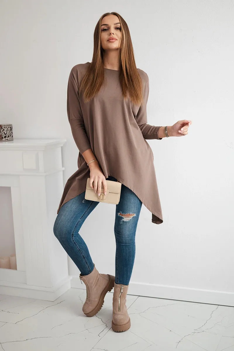 Памучна туника Oversize 8875