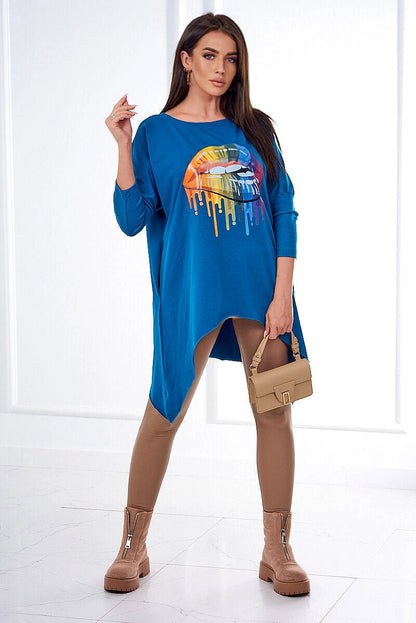 Овърсайз блуза с щампа 9006