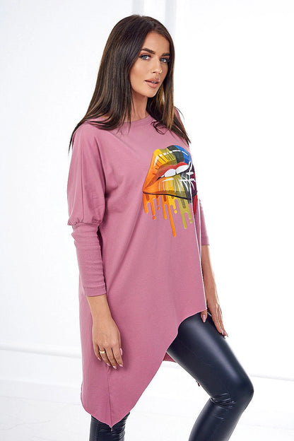 Овърсайз блуза с щампа 9006
