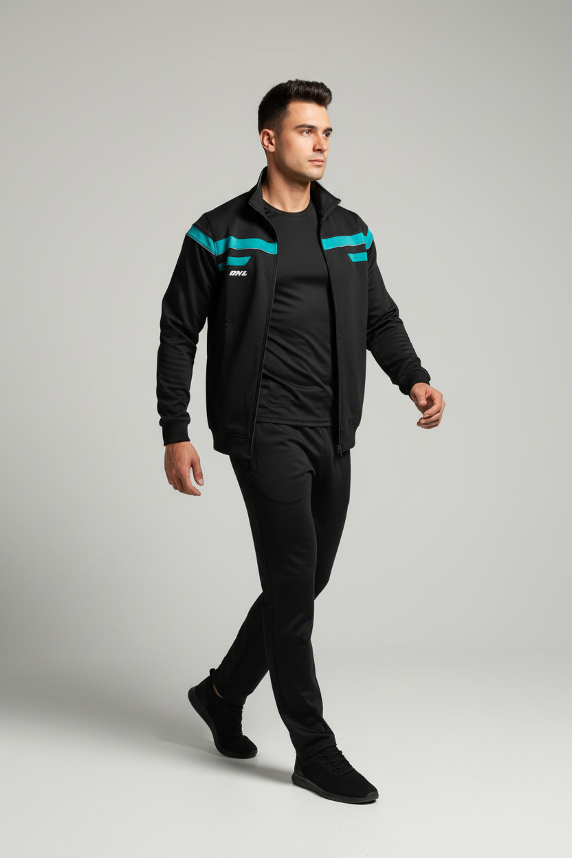 Мъж в ходеща позиция с екип Валери