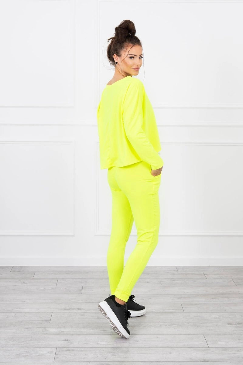 Комплект с овърсайз блуза 9091