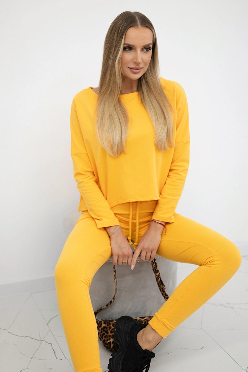 Комплект с овърсайз блуза 9091