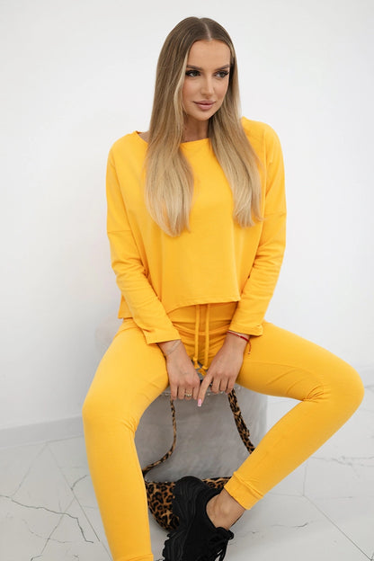 Комплект с овърсайз блуза 9091